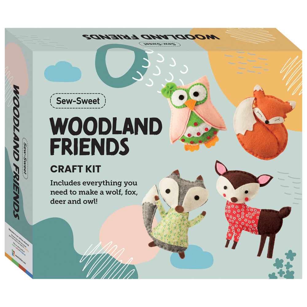 Hinkler Woodland Friends Sewing Craft Kit - DIY Plushie Creation Set