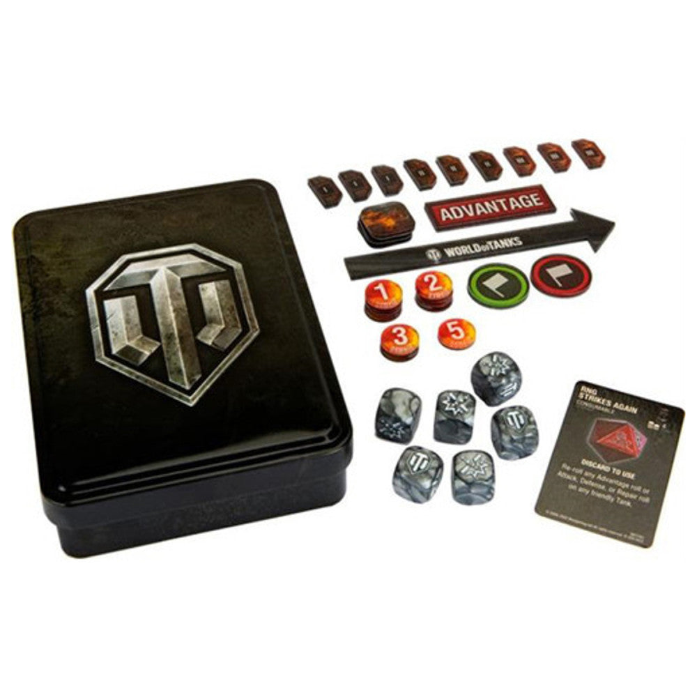 World of Tanks: Collectible Gaming Set - Metal Tin with Tokens & Dice