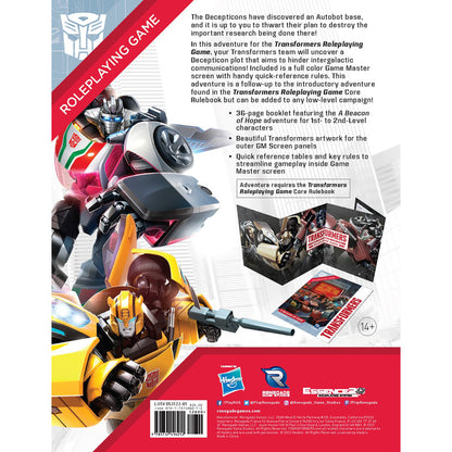 Transformers Roleplaying Game: Beacon Of Hope Adventure & GM Screen