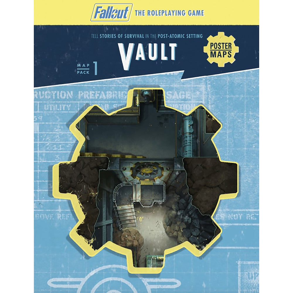 Fallout: The Roleplaying Game - Vault Map Pack 1 - RPG Accessory by Modiphius Entertainment