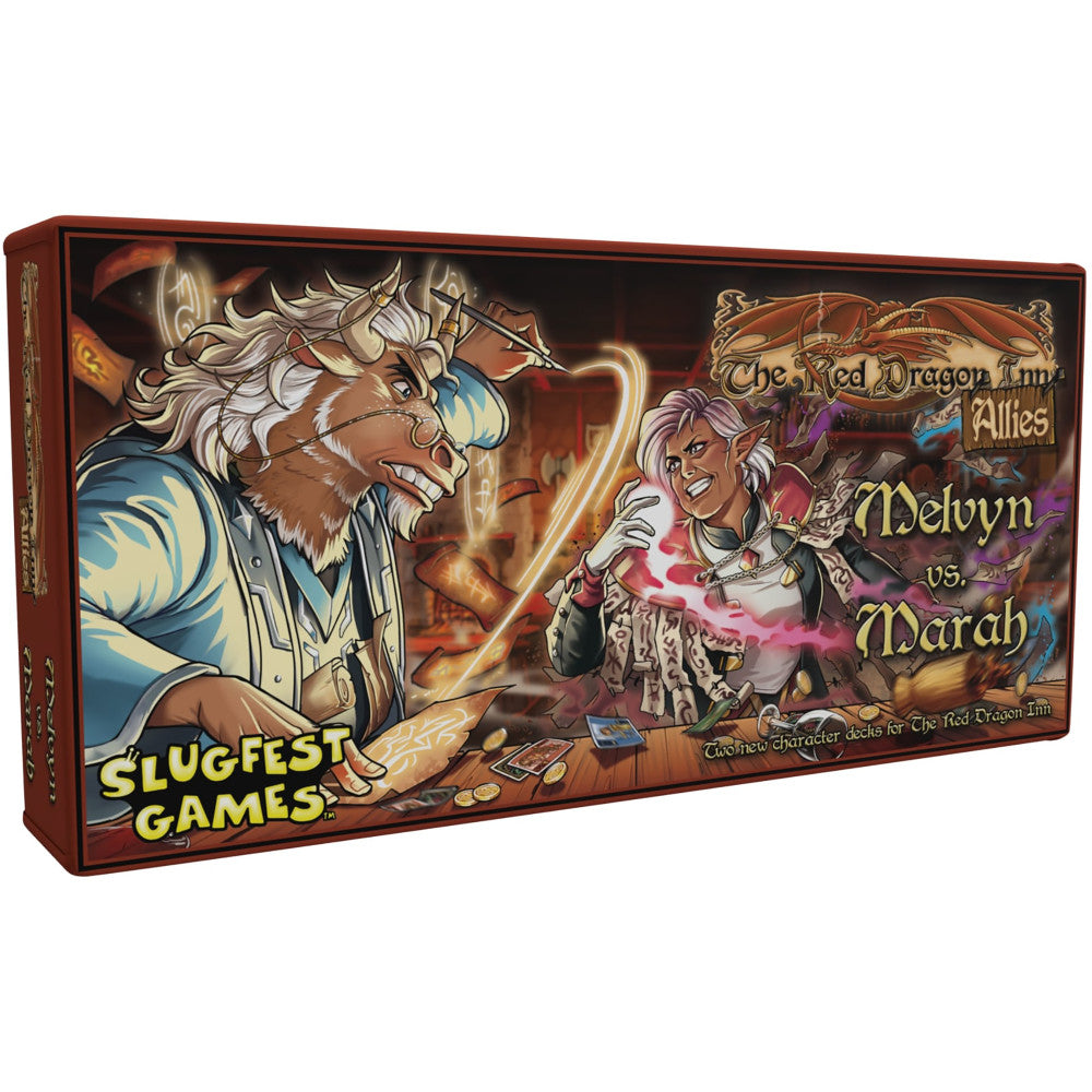 Slugfest Games: The Red Dragon Inn Allies: Melvyn vs Marah Strategy Board Game, Ages 13+, 2-6 Players