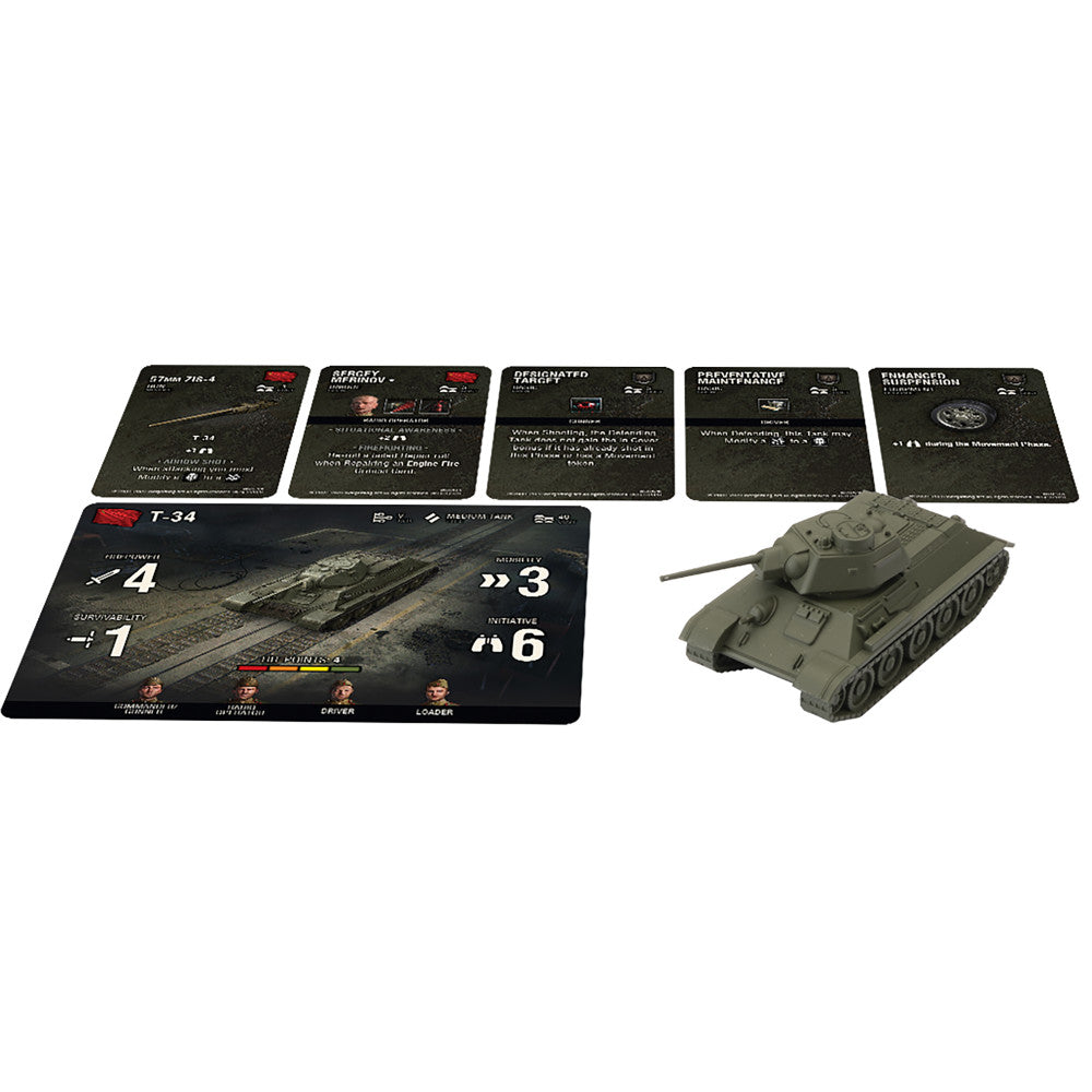 World of Tanks: T-34 Soviet Tank Expansion Pack - Miniatures RPG