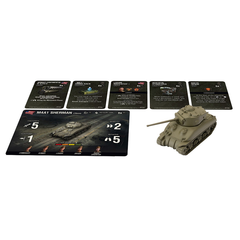 World of Tanks: Miniatures Game - American M4A1 76mm Sherman Tank