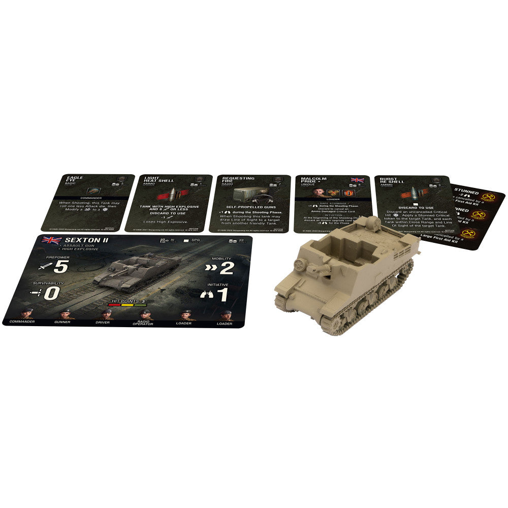 Gale Force Nine World of Tanks: Sexton II Assault Gun Expansion Miniature Game