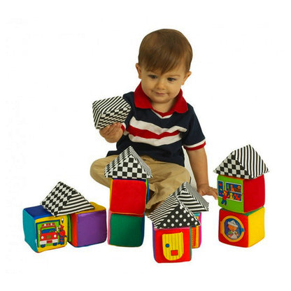 Small World Toys Knock-Knock Blocks ‚Äì Soft Fabric Building Set