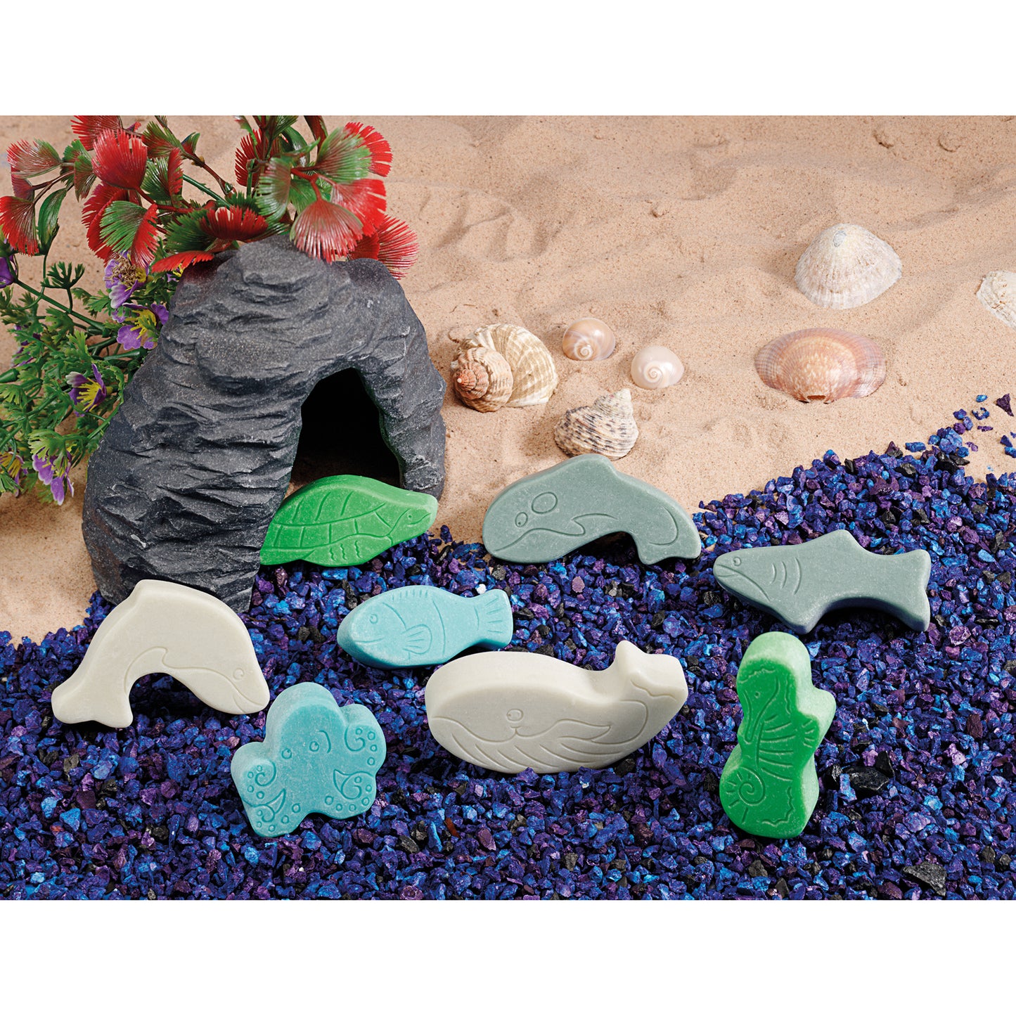 Yellow Door Little Lands Ocean Adventure ‚Äì Set of 8 Stone Figures