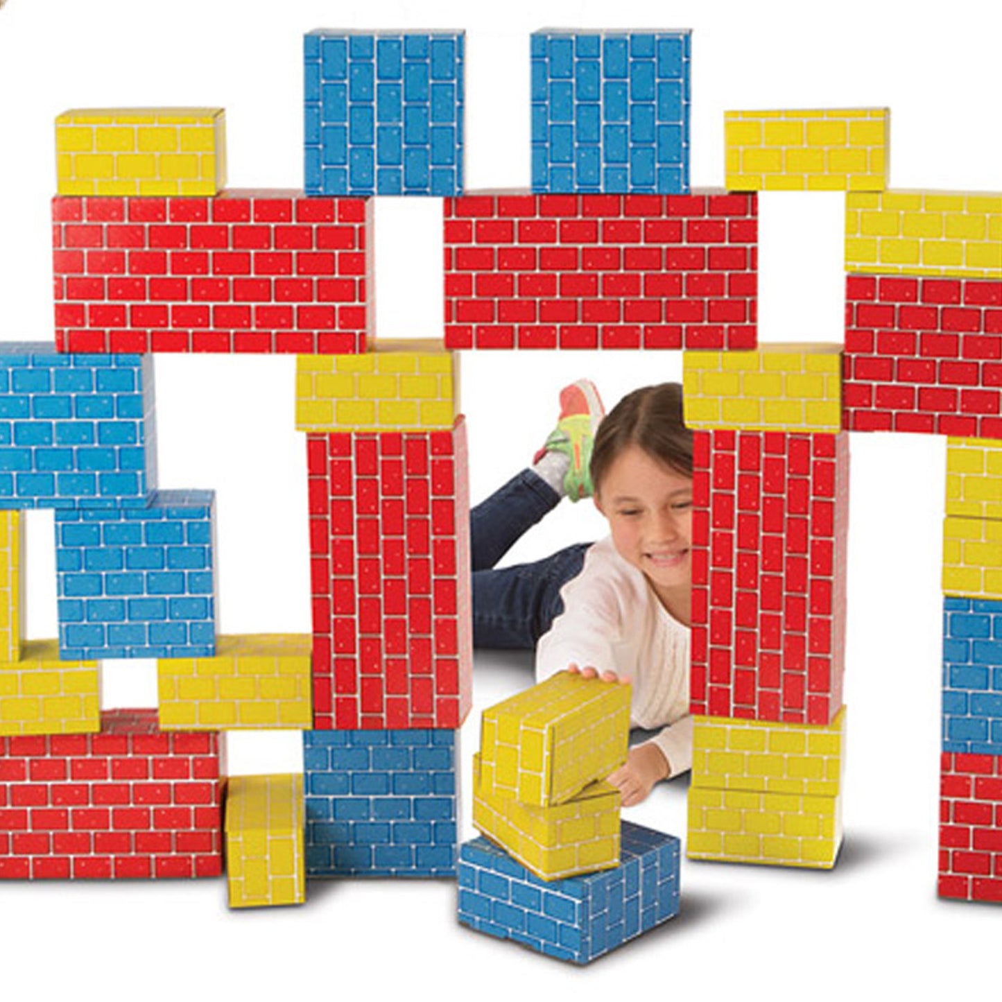 Melissa & Doug Deluxe Jumbo Cardboard Blocks - 40 Piece Set