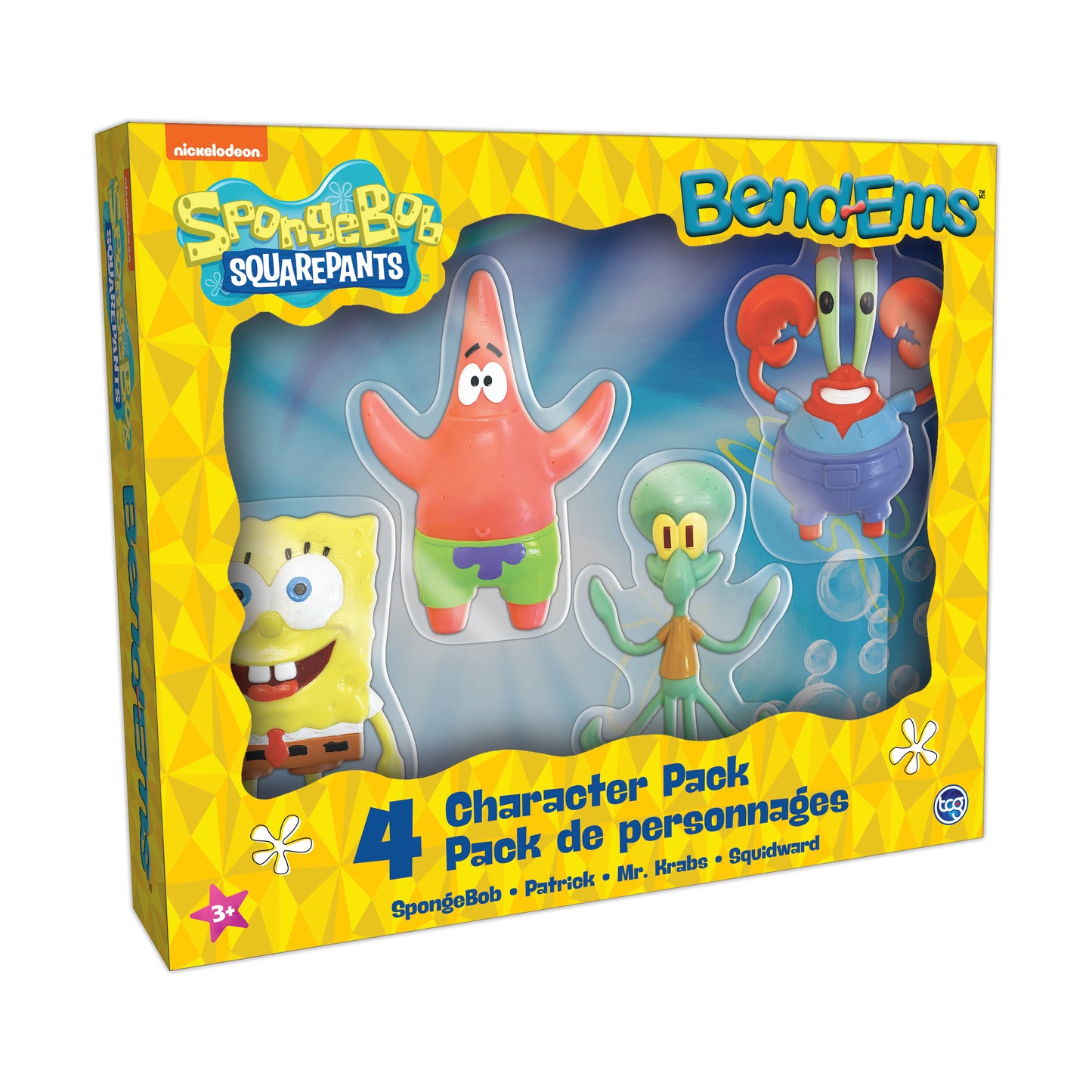 SpongeBob SquarePants Bend-Ems 4-Pack Action Figures
