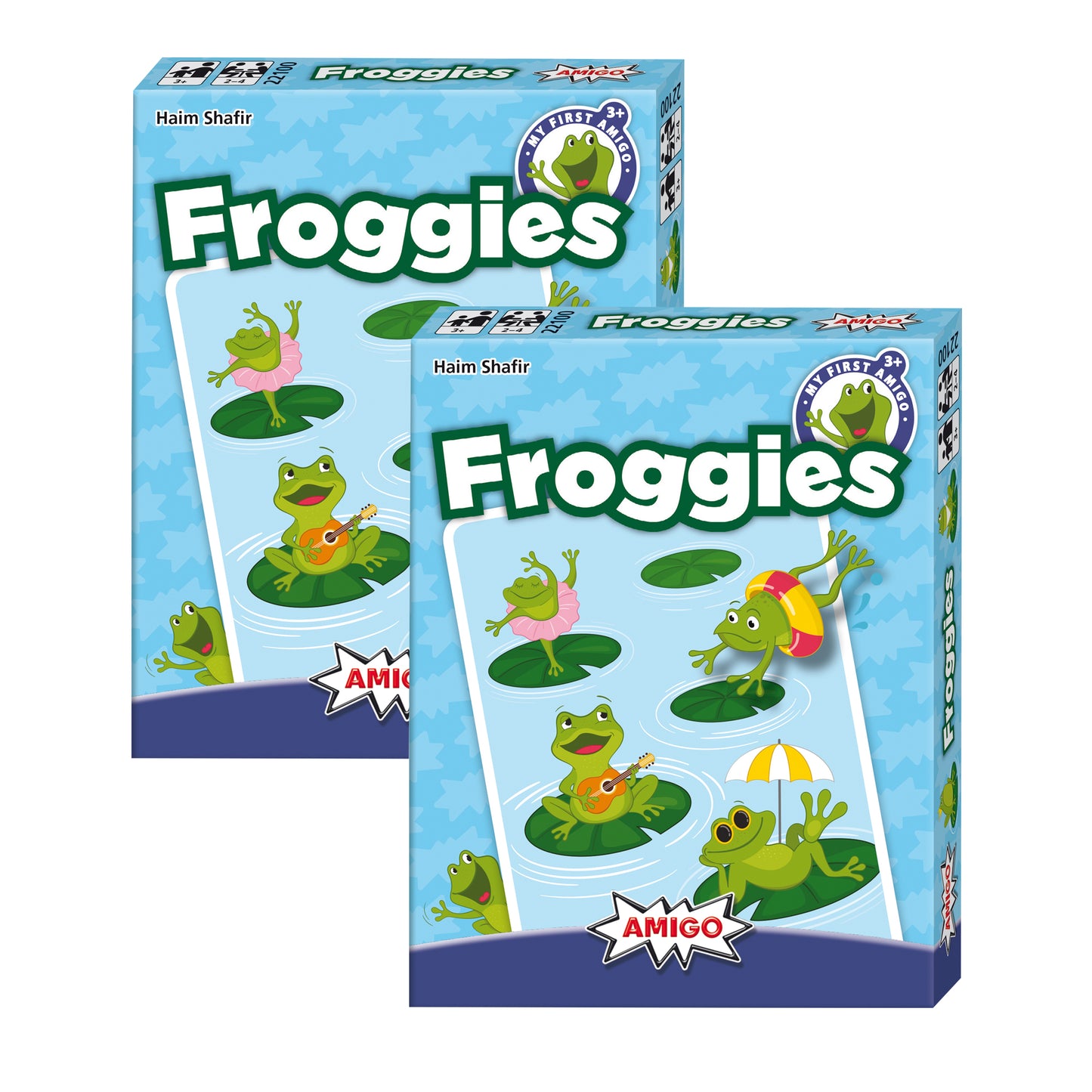 AMIGO Games My First AMIGO Froggies Card Game, Twin Pack