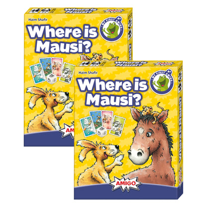 AMIGO Games My First AMIGO Where is Mausi? Card Game, 2-Pack