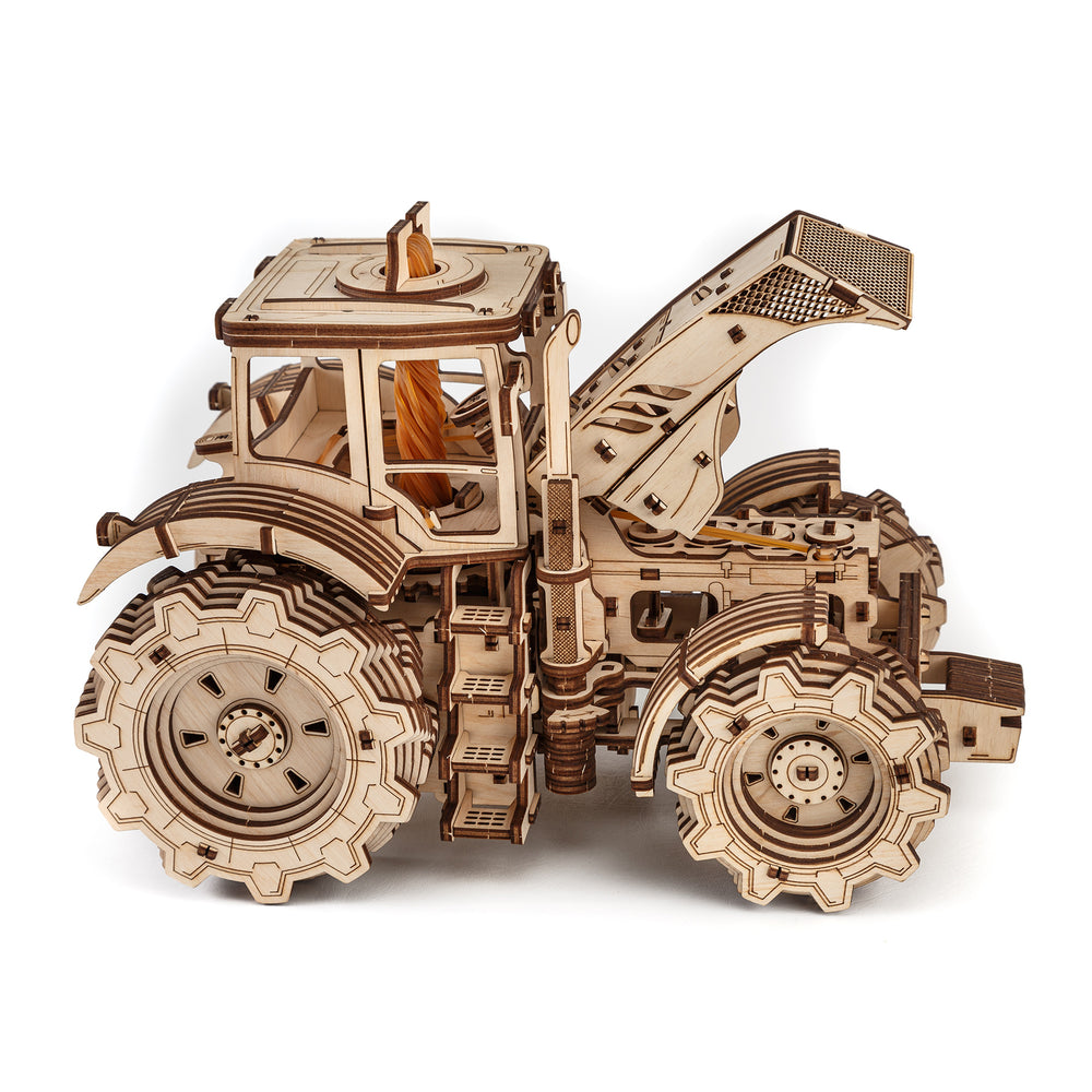 EWA Eco-Wood-Art Tractor - 3D Wooden STEM Puzzle Kit