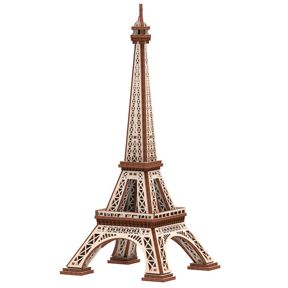 Mr.PLAYWOOD Eiffel Tower Wooden 3D Puzzle - Eco-Friendly STEM Building Kit