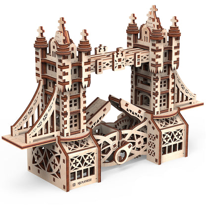 Mr.PLAYWOOD Tower Bridge S 3D Wooden STEM Puzzle