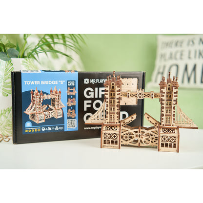 Mr.PLAYWOOD Tower Bridge S 3D Wooden STEM Puzzle