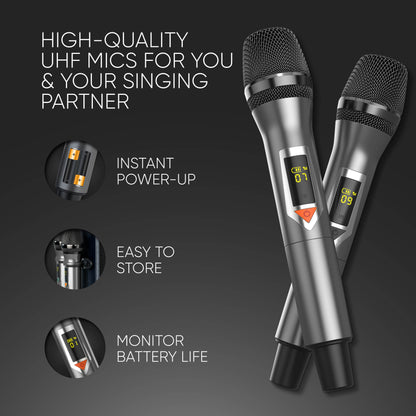 Masingo Alto X6 Professional Karaoke Machine with Touch-Screen Tablet - Black