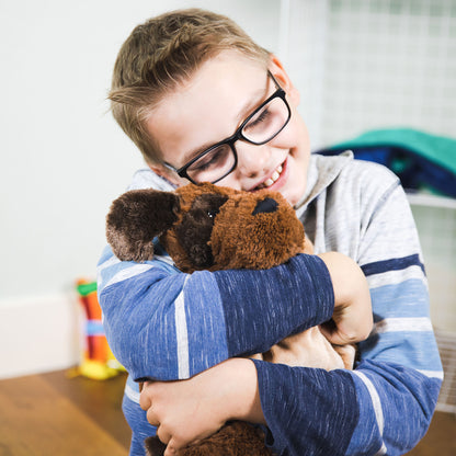 Bouncyband Happy Hugs Weighted Sensory Bulldog Plush