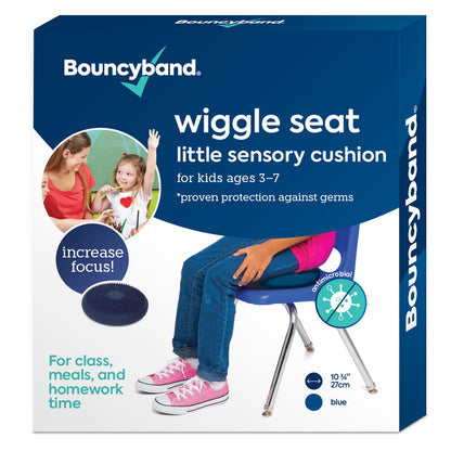 Bouncyband® Little Wiggle Antimicrobial Seat Cushion, Blue 10.75"