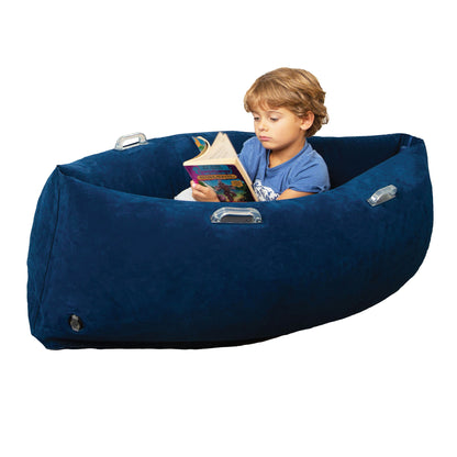 Bouncyband® Comfy Hugging Peapod Sensory Pod for Kids, 48 Inch - Blue