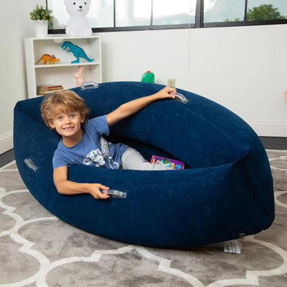 Bouncyband® Comfy Hugging Peapod Sensory Pod for Kids, 48 Inch - Blue