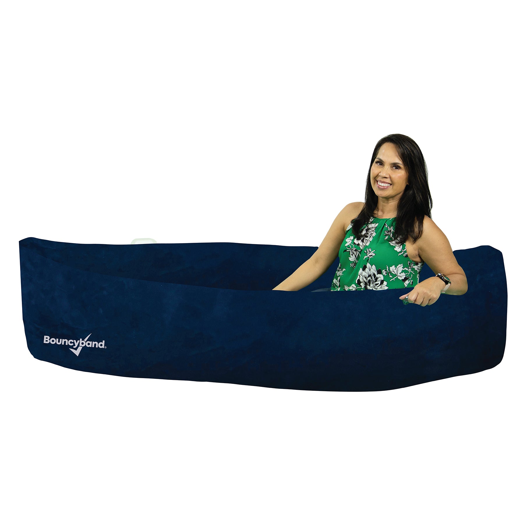 Bouncyband Comfy Peapod Inflatable Sensory Pod, 80" Blue - Fun & Relaxing