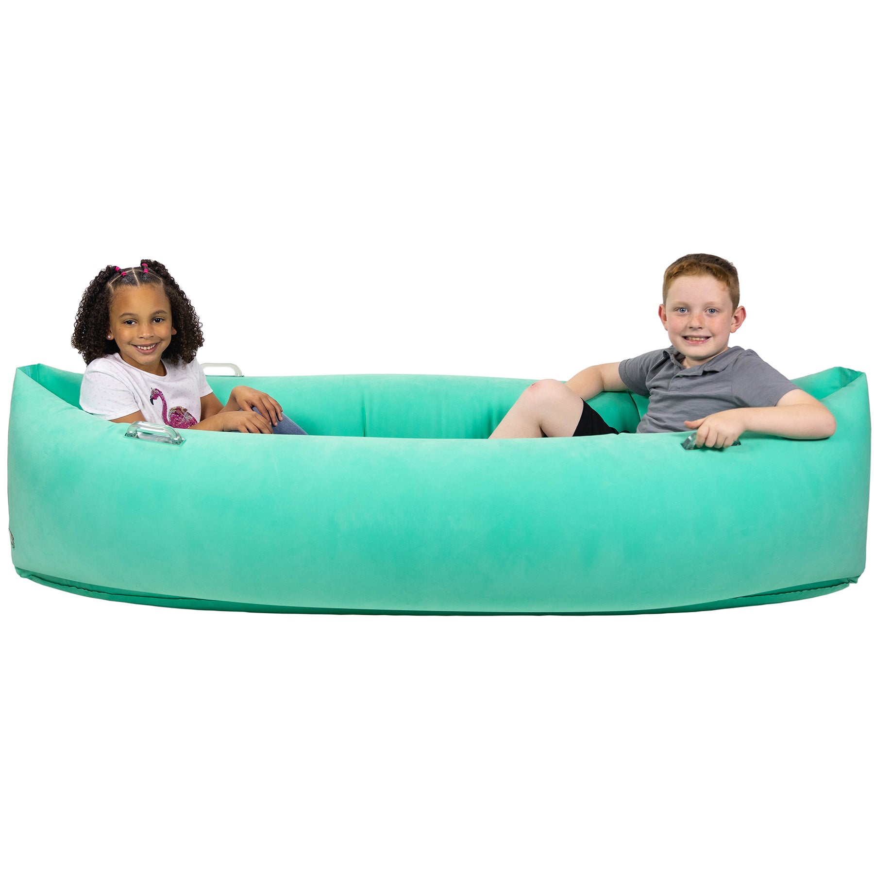 Bouncyband Comfy Peagreen Sensory Peapod - 80 Inch Inflatable Retreat