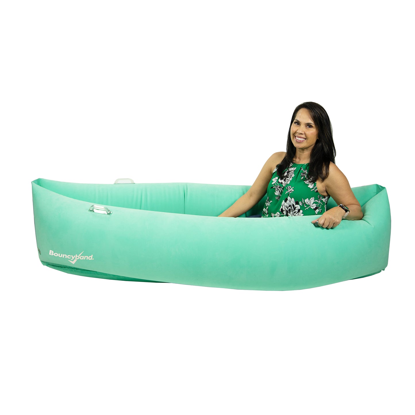 Bouncyband Comfy Peagreen Sensory Peapod - 80 Inch Inflatable Retreat