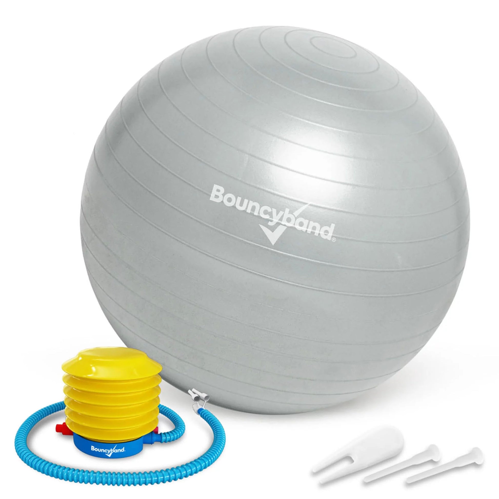 Bouncyband® Silver Balance Ball Chair, 45cm - Boost Your Focus