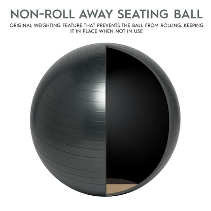 Bouncyband Balance Ball Chair, 65cm - Dynamic Dark Gray