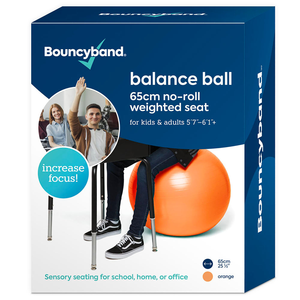 Bouncyband Balance Ball Chair, 65cm - Energizing Orange