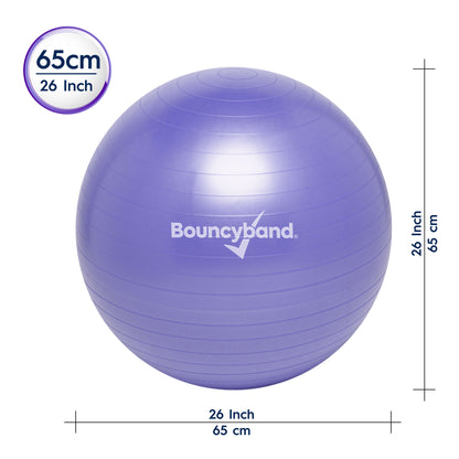 Bouncyband® Balance Ball, 65cm, Vibrant Purple - Stay Active & Focused