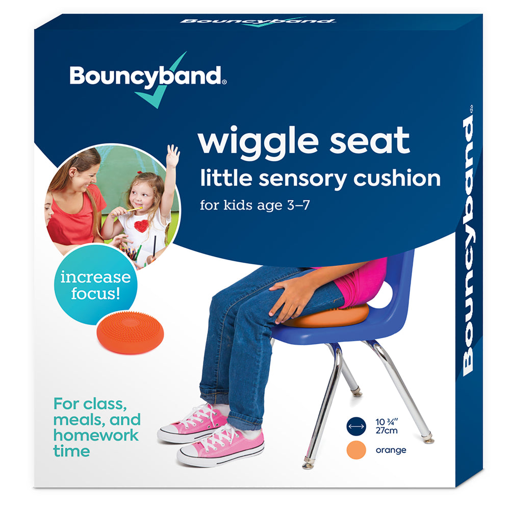 Bouncyband Little Wiggle Seat Sensory Cushion, Vibrant Orange