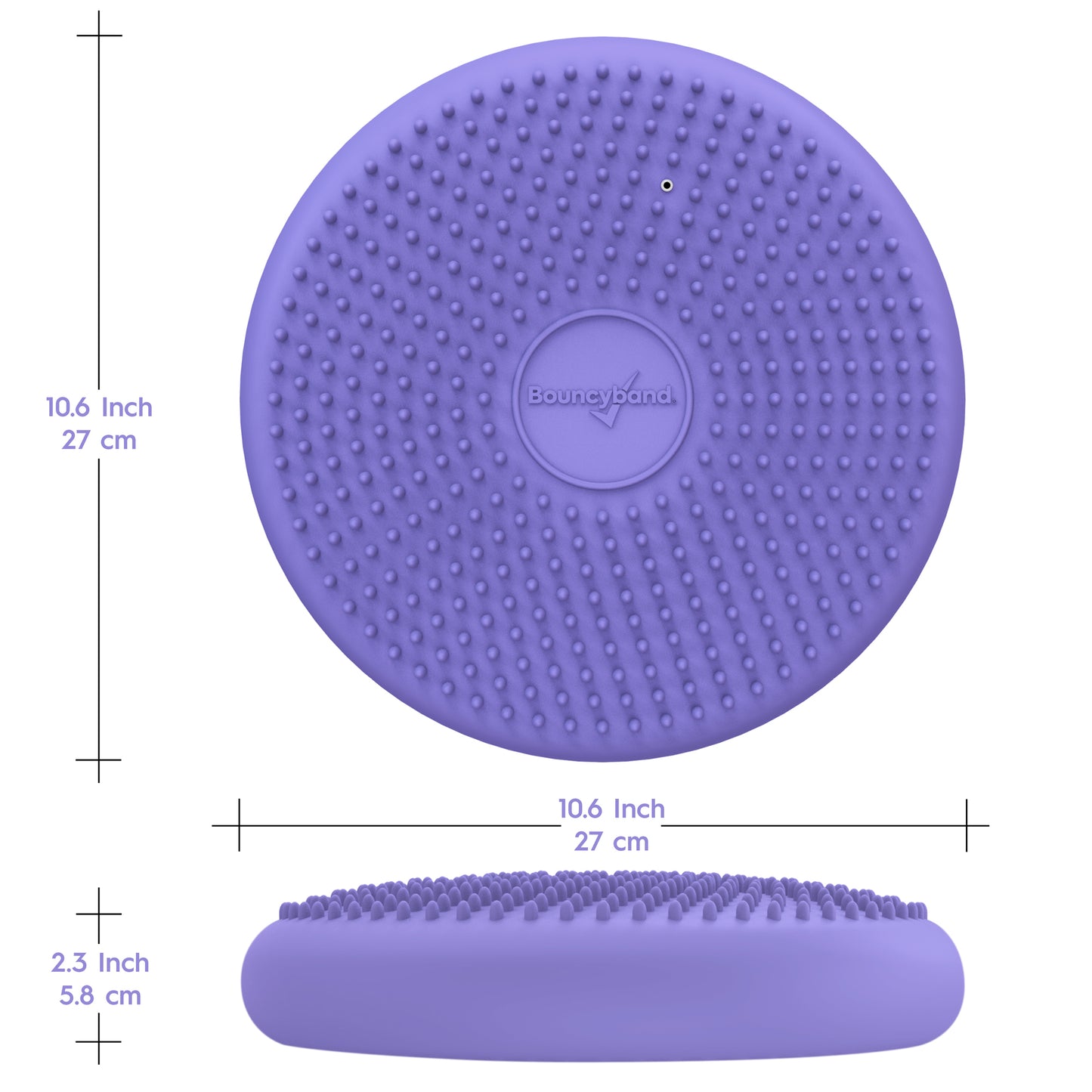 Bouncyband Little Wiggle Seat Sensory Cushion, Playful Purple