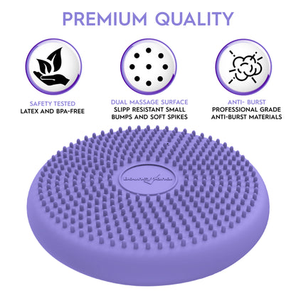 Bouncyband Little Wiggle Seat Sensory Cushion, Playful Purple