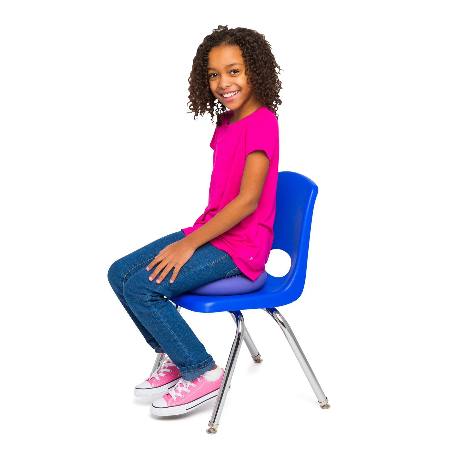 Bouncyband Little Wiggle Seat Sensory Cushion, Playful Purple