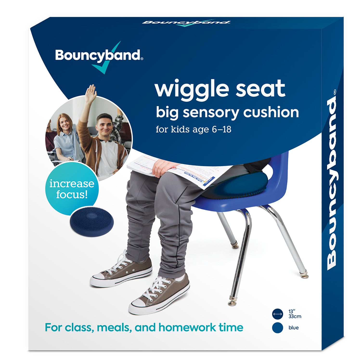 Bouncyband Big Wiggle Seat Sensory Cushion - Energize Your Seating!