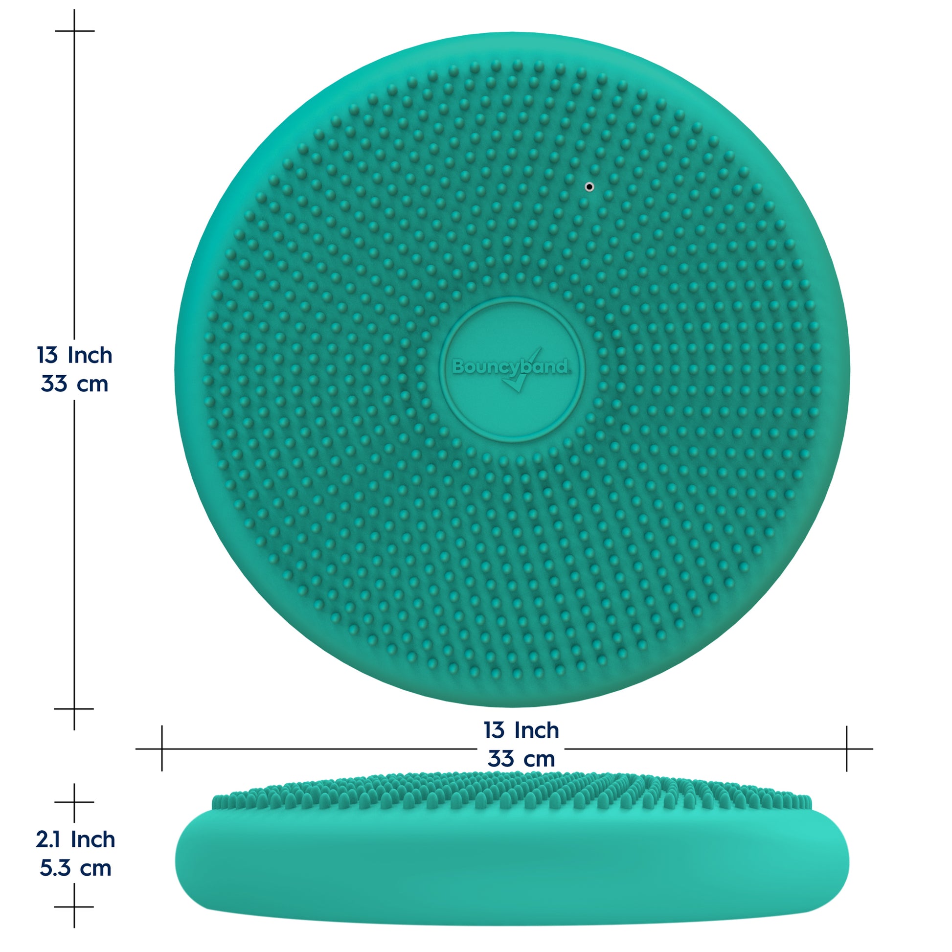 Bouncyband Big Wiggle Seat Sensory Cushion in Mint - Movement & Focus for Kids!