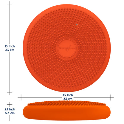 Bouncyband Big Wiggle Seat Sensory Cushion - Vibrant Orange