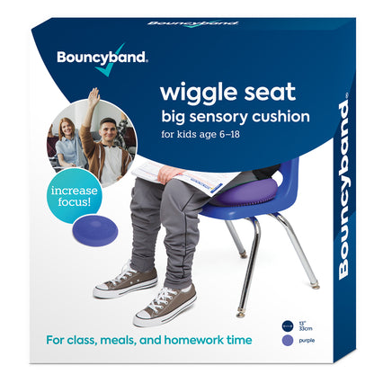 Bouncyband Big Wiggle Seat Sensory Cushion, Playful Purple