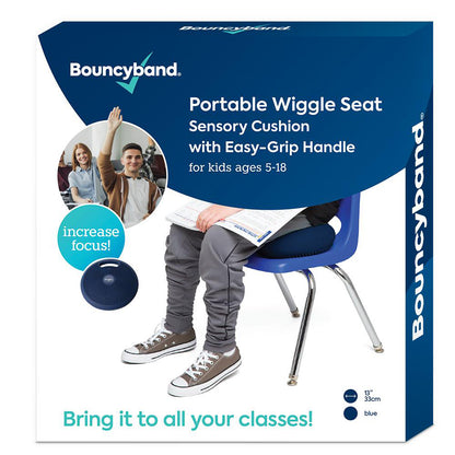 Bouncyband® Blue Portable Wiggle Seat Sensory Cushion