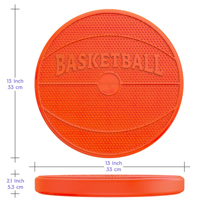 Bouncyband Wiggle Seat Sensory Cushion - Orange Basketball Design