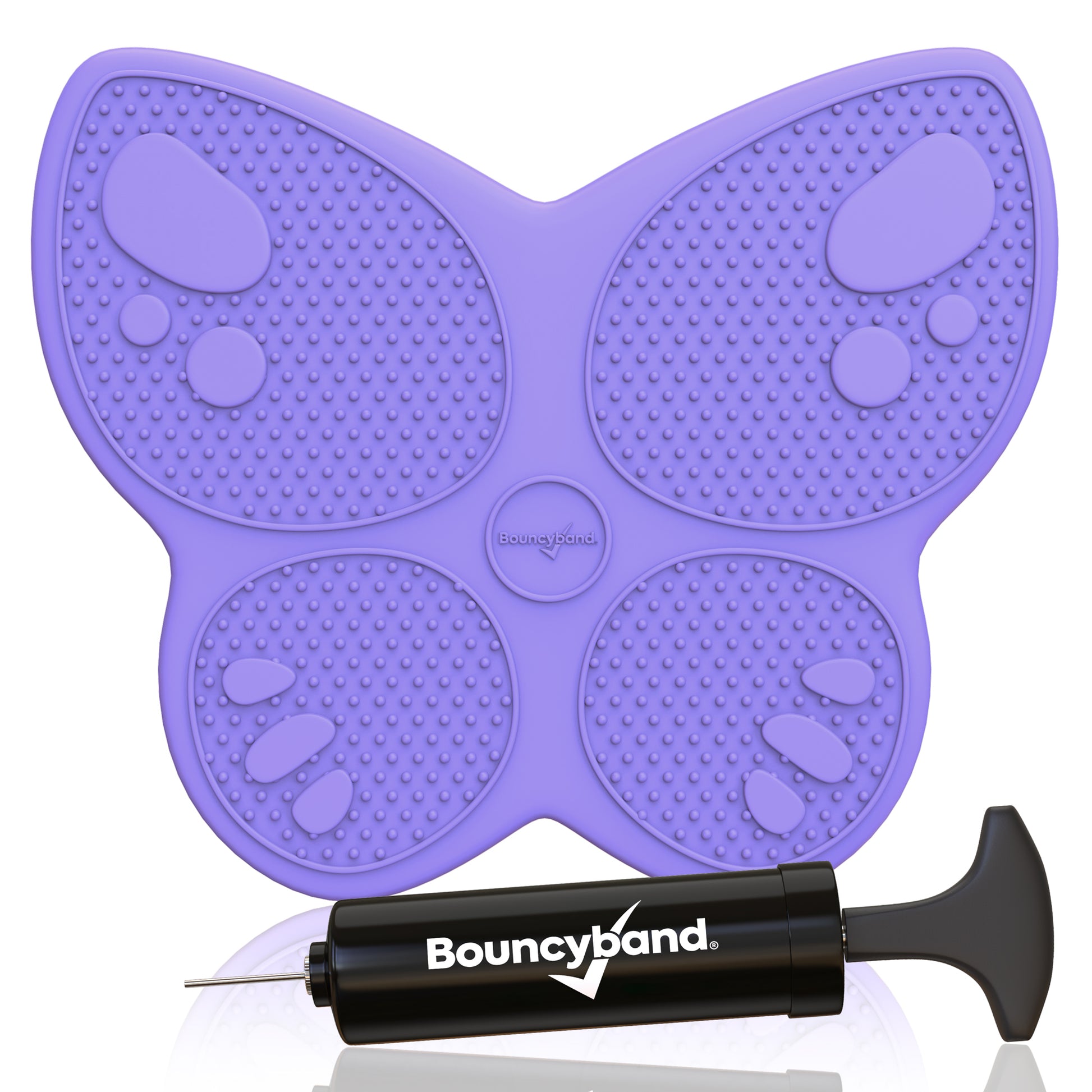 Bouncyband® Wiggle Seat Sensory Cushion, Purple Butterfly