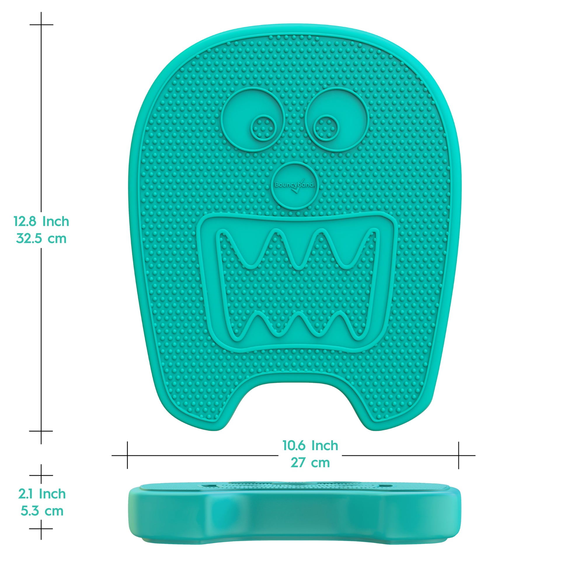 Bouncyband Wiggle Seat Sensory Cushion, Mint Monster - Keep Calm and Wiggle On!