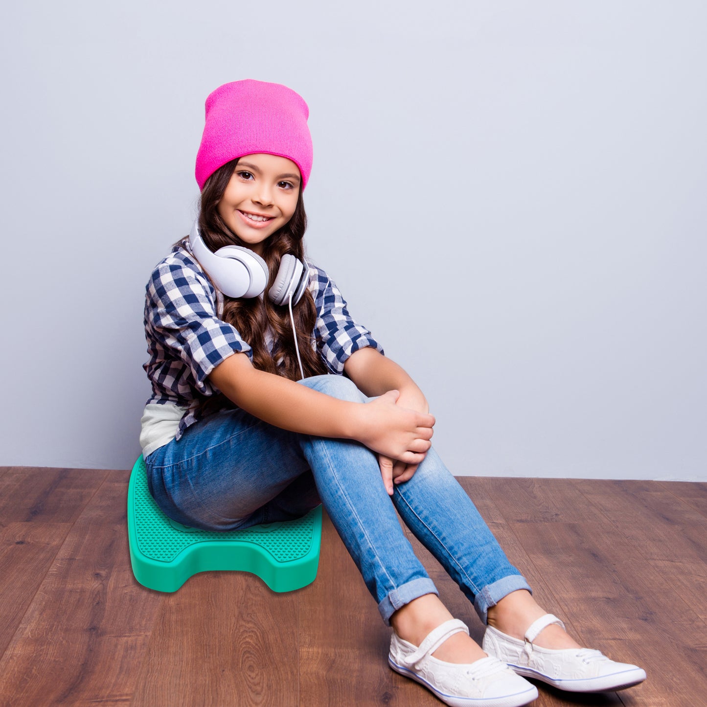 Bouncyband Wiggle Seat Sensory Cushion, Mint Monster - Keep Calm and Wiggle On!