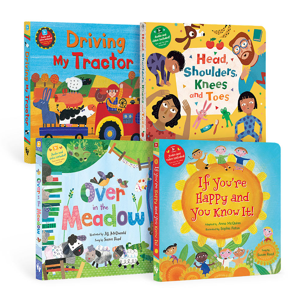 Barefoot Books PreK 4-Piece Singalongs Board Book Bundle