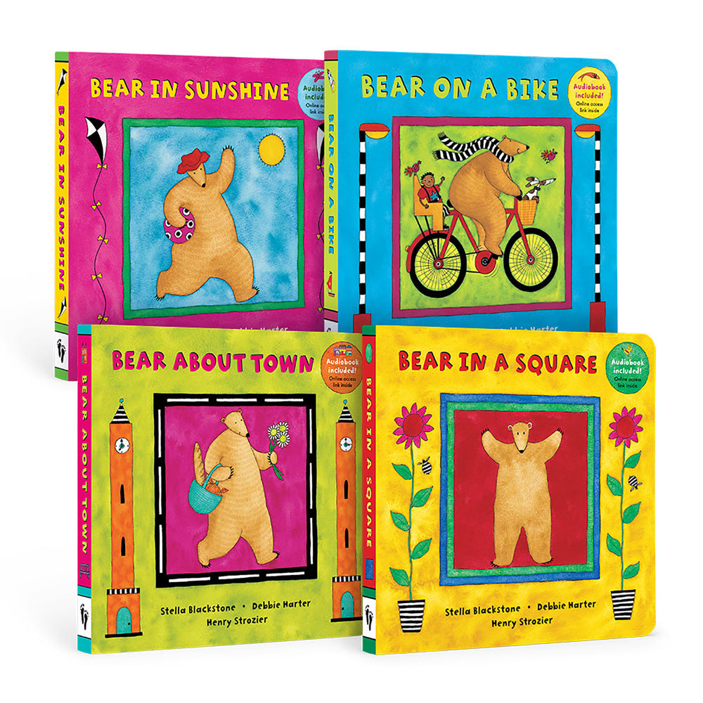 Barefoot Books PreK Bear Series Board Book Bundle - Set of 4