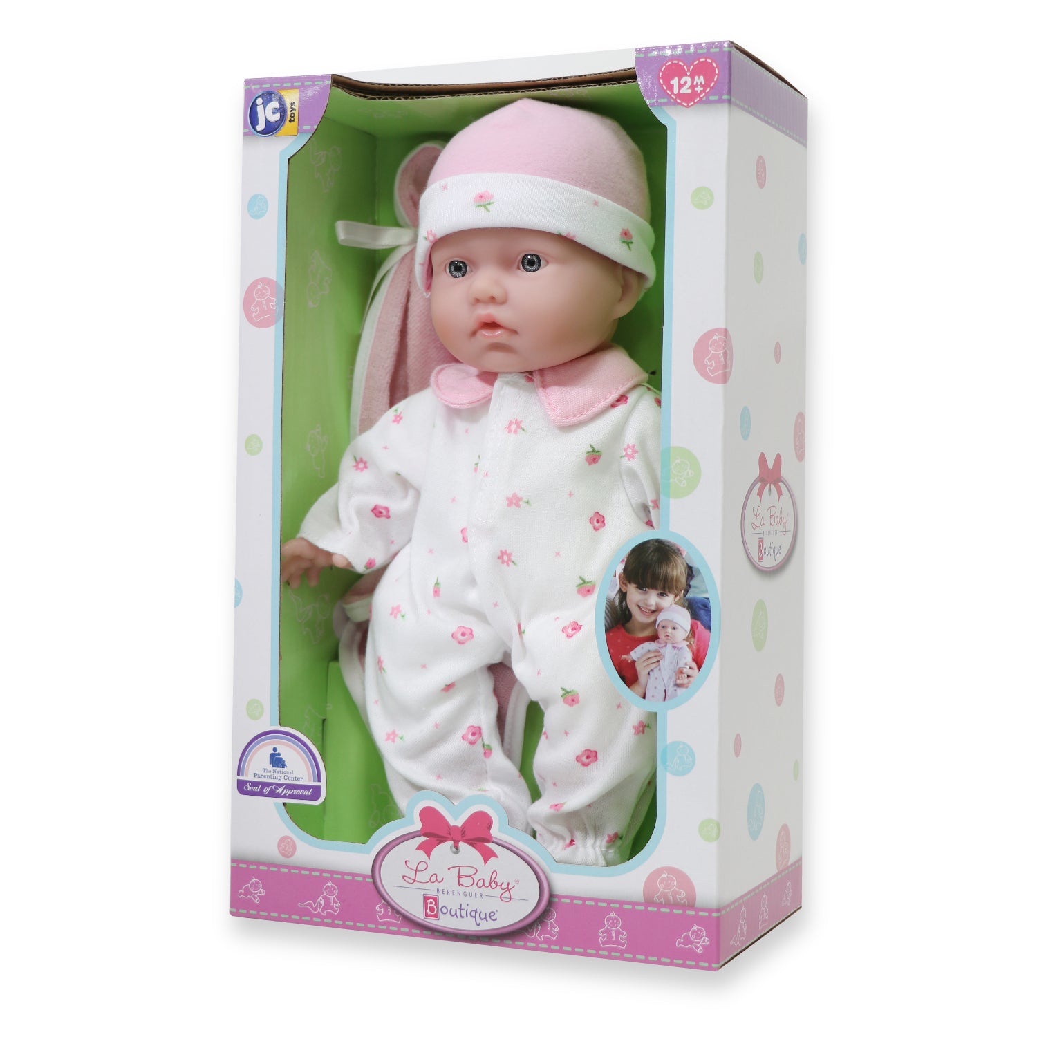 JC Toys La Baby Soft 11-inch Doll - Bright Blue Eyes