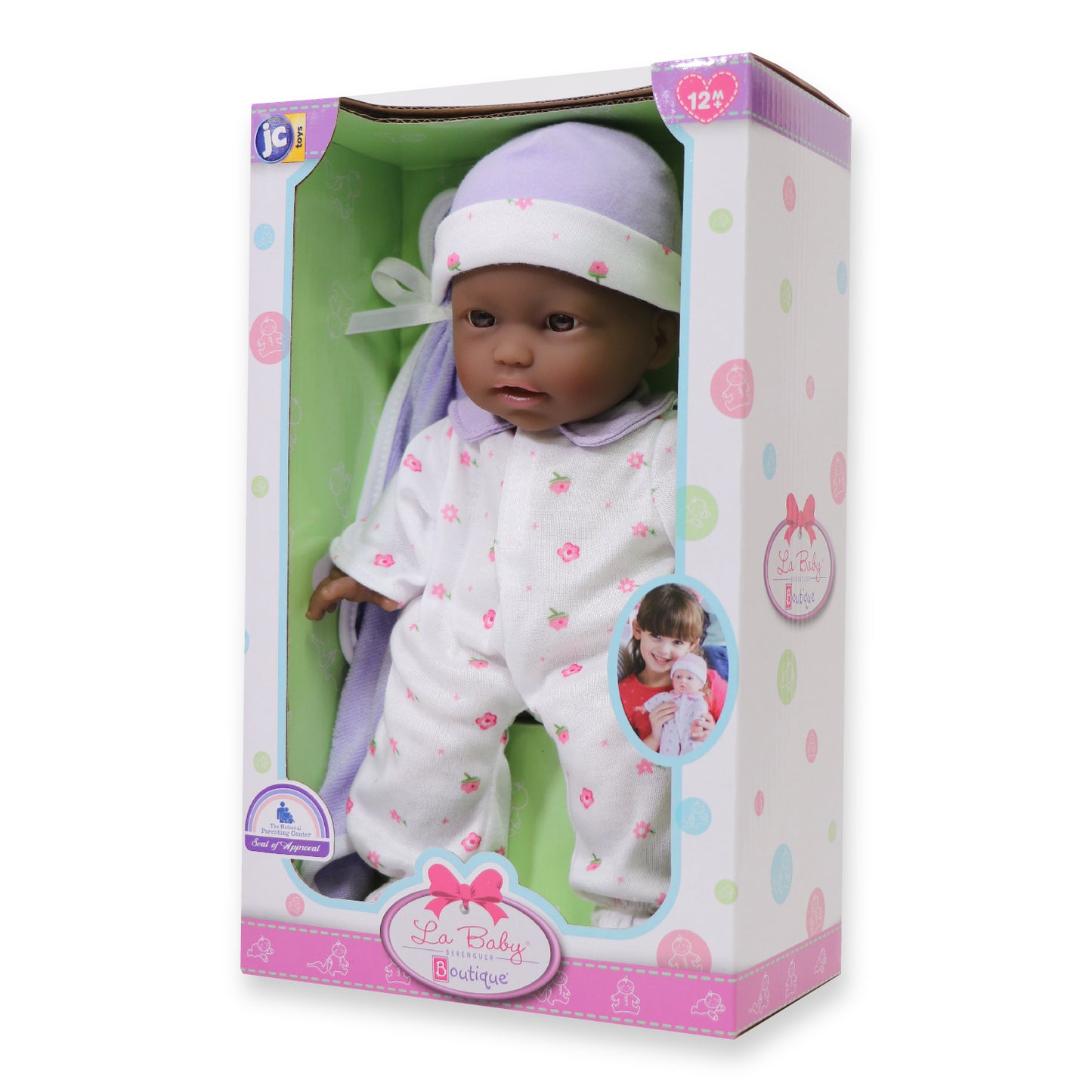 JC Toys 11 inch La Baby Soft Doll - Bright Sparkling Eyes