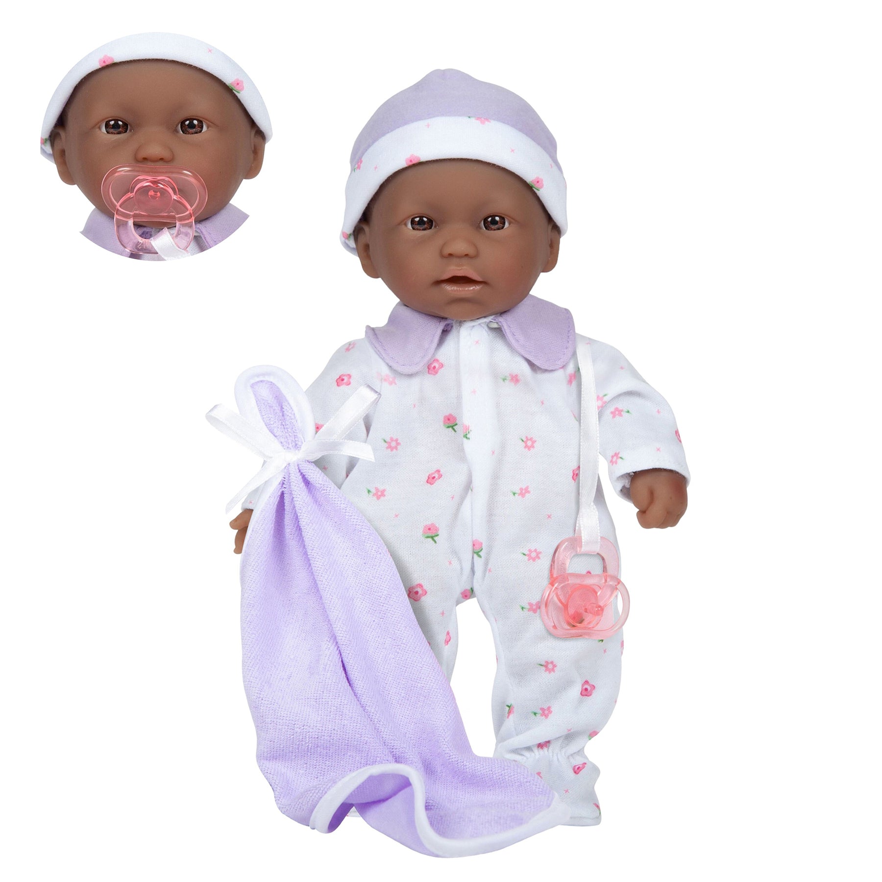 JC Toys 11 inch La Baby Soft Doll - Bright Sparkling Eyes