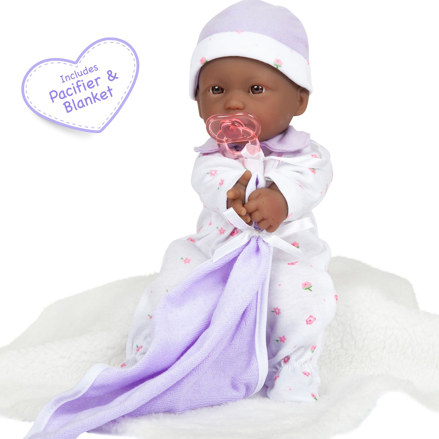 JC Toys 11 inch La Baby Soft Doll - Bright Sparkling Eyes