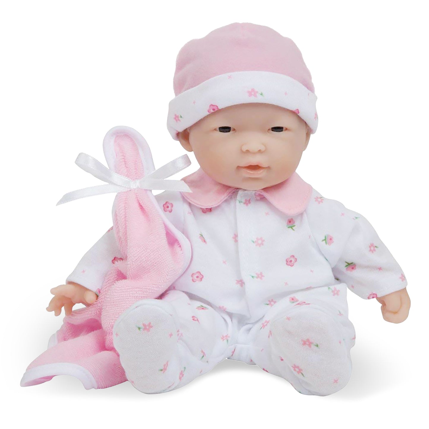 JC Toys La Baby - 11-inch Soft Baby Doll with Pink Outfit and Accessories